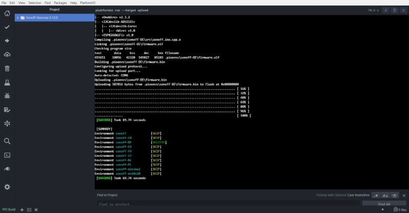 Flashen erfolgreich atom-success