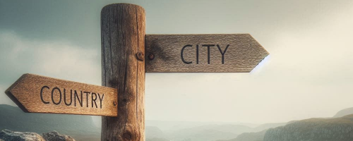 Stadt, Land, Vollpfosten