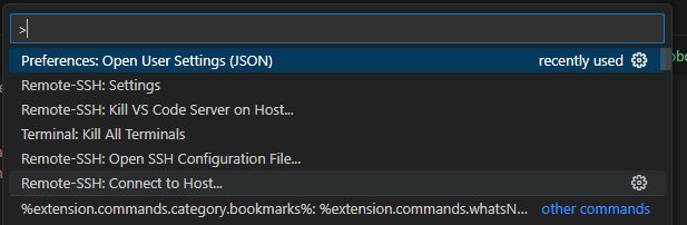 Connect to Host... remote-ssh-connect-to-host