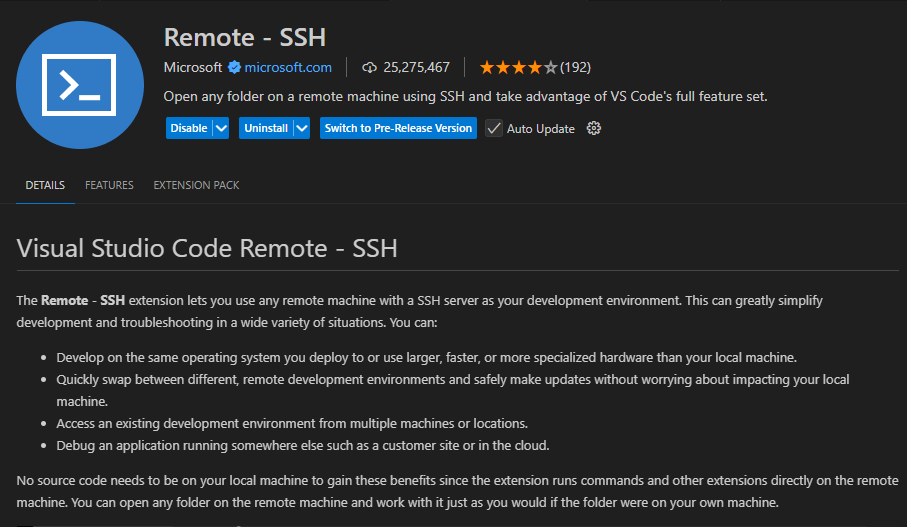 Remote-SSH ext-remote-ssh